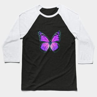 Ultraviolet Butterfly Baseball T-Shirt